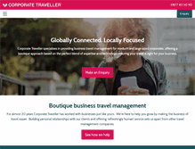 Tablet Screenshot of corporatetraveller.co.za